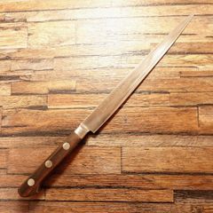 源金吉八木 鎌薄刃包丁 研ぎ済 水牛柄 京都 ハガネ - メルカリ