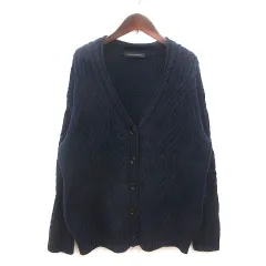 アーバンリサーチ URBAN RESEARCH カーディガン ニット ウール 長袖 F 青 ブルー /MS