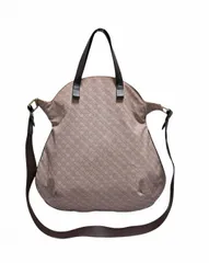 ゲラルディーニ 2WAYバッグ ハンドバッグ ショルダーバッグ 総柄 ダークブラウン レザー ピンク系 斜め掛け 軽量 レディース 女性用 GHERARDINI