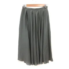 バーニーズニューヨーク BARNEYS NEW YORK フレアスカート プリーツ ロング ONE カーキ /MSのサムネイル