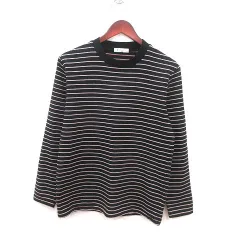 ザショップティーケー THE SHOP TK ニット カットソー ボーダー 長袖 M 黒 ブラック 赤 レッド 白 ホワイト /MS