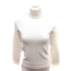 クイーンズコート QUEENS COURT ニット カットソー タートルネック 長袖 2 アイボリー /RT