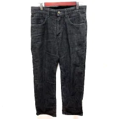 エドウィン EDWIN パンツ デニム ジーンズ ストレート ロング 31 黒 ブラック /RT