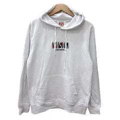 コンバース CONVERSE パーカー プルオーバー 刺繍 長袖 スウェット地 L 白 ホワイト /MN