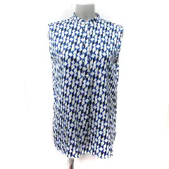 ユナイテッドアローズ UNITED ARROWS シャツ ブラウス ノースリーブ 総柄 38 M マルチカラー /YI