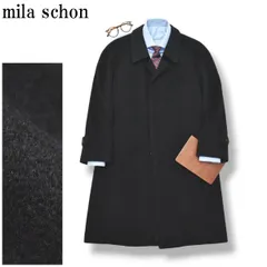 mita schon ミラショーン　ステンカラーコート 黒　新品、未使用 2025年最新】mila schon メンズ ステンカラーコートの人気アイテム