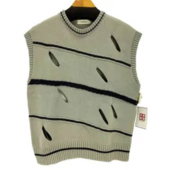 ユーズドフルギ USED古着 ダメージデザインコットンニットベスト メンズ import：S 