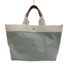 トプカピ TOPKAPI ハンドバッグ フェイクレザー 型押し 緑系 ライトグリーン