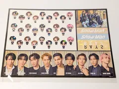 Snow Man アルバム RAYS 購入特典 A4ステッカーシート