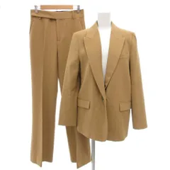ザラ ZARA フォーマル スーツ セットアップ テーラードジャケット パンツ 1B センターベント 総裏地 S ベージュ /GV ■FF
