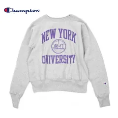 [新品/正規品] Champion チャンピオンリバースウィーブ(R) NEW YORK UNIVERSITY クルーネックスウェットシャツ MADE IN USA C5-U007