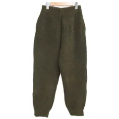 ステラマッカートニー STELLA McCARTNEY 極美品 近年モデル アルパカ モヘヤ ヘアリー ニットパンツ イージーパンツ モスグリーン 緑 Sのサムネイル