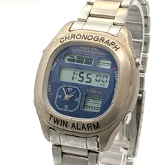 CITIZEN  Watch Men's Quartz Round Silver Digital Analog Working シチズン メンズ 時計 クオーツ ラウンド シルバー デジタル アナログ 稼働品