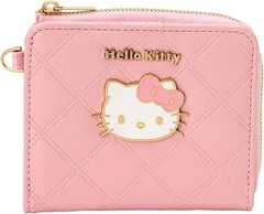 ハローキティ　二つ折りウォレット　キルティング　キティ　ワレット　財布