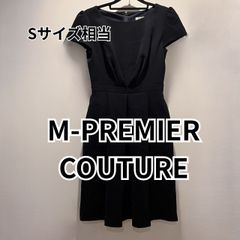 M-PREMIER COUTURE ワンピース 36サイズ ブラック - メルカリ