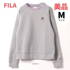 FILA  フィラ  テニス  ウェア  長袖  トレーナー  Мサイズ  中古美品  杢グレー