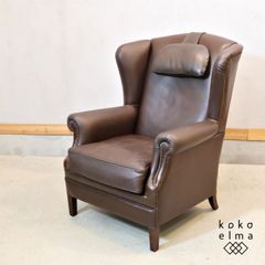 美品】起立木工 ノルディ アームチェア② 黒 ウォールナット 椅子