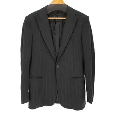 エンポリオアルマーニ EMPORIO ARMANI 00s イタリア製 ピンストライプピークドラペルジャケット メンズ  48