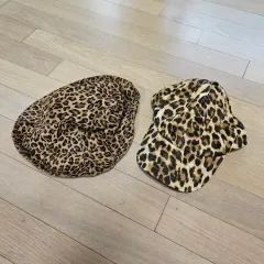 レオパード柄 バケットハット&ベースボールキャップ フリーサイズ 2個 まとめ