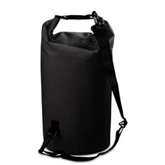 ドラム型 バッグリュックストラップ付き ドライバッグ 折りたたみ 軽量 防水バッグド 耐久性 2倍防水 TRkin アウトドア/海水浴/釣り/ビーチ/水泳/登山/旅行/防災用 (ブラック10L)