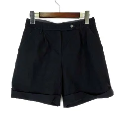 マッキントッシュフィロソフィー MACKINTOSH PHILOSOPHY ショートパンツ キュロット タック ウール S 36 黒 ブラックのサムネイル