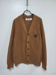 コム・デ・ギャルソン PLAY ブラウン カーディガン