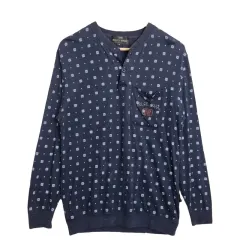DOLCE MARA ヴィンテージ ネイビー 長袖 Tシャツ M コットン 100%