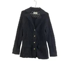 BEAN POLE ビーンポール レディース95 ブラック カシミア セーター ジャケット K8551