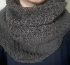 ロッテデパート購入 ランチェッティ DARK GREY ニットマフラー