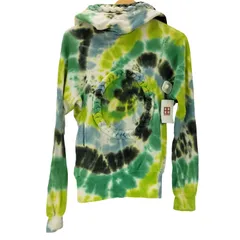 BERNHARD WILLHELM(ベルンハルトウィルヘルム) 06AW 抜染 タイダイ 総柄 縄パーカー  メンズ import：S 【中古】【ブランド古着バズストア】 ベルンハルトウィルヘルム BERNHARD WILLHELM 06AW 抜染 タイダイ 総柄