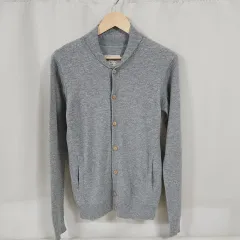 95)ALLSAINTS オールセインツ ショールカラー カーディガン グレー