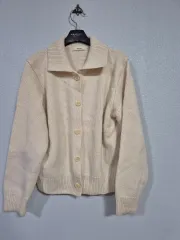 LOUNGE アイボリー ニット カーディガン 66前後