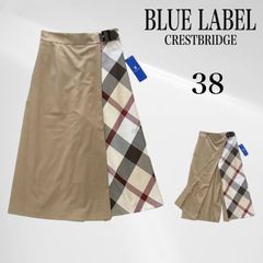 新品ブルーレーベル クレストブリッジチェック切替 ガウチョパンツ
