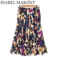 【美品】ISABEL MARANT ETOILE イザベルマランエトワール ティアードミディ スカート マルチカラー 38のサムネイル