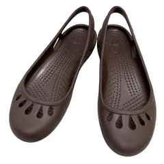 【美品】クロックス (21) フラットシューズ パンプス ストラップ ラウンドトゥ 定番デザイン