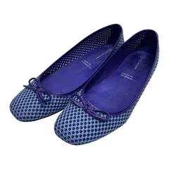 【美品】ロックポート (24) バレエシューズ パンプス フラットシューズ スクエアトゥ 希少デザイン