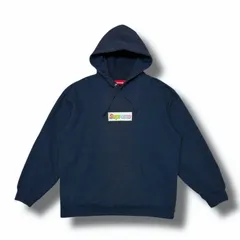 国内正規 Supreme 22SS Bling Box Logo Hooded Sweatshirt ブリングボックスロゴスウェットパーカー フーディー シュプリーム ネイビー XL （3507M）