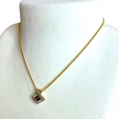 ★ Givenchy ジバンシィ Gロゴ　ストーン付き　ゴールドカラーネックレス ヴィンテージ