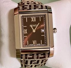 ☆稼働品☆FENDI フェンディ☆7600G ☆オロロジ FF ズッカ☆ダーク