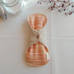 【布ナプキン】無添加ネルとシングルガーゼ ツイード 23cm 7層仕立て 1枚