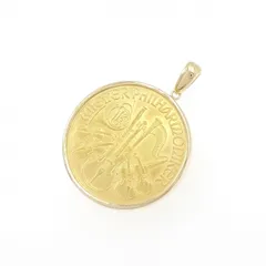 K18YG(枠) コイン ペンダント