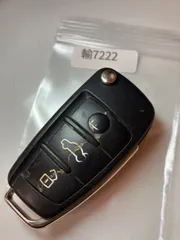 YU7222 ランプ点灯 アウディ純正 キーレス リモコン スマートキー A3 A6 A4 アバント A8等 3ボタンのサムネイル