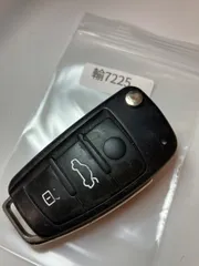 YU7225 ランプ点灯 アウディ純正 キーレス リモコン スマートキー A3 A6 A4 アバント A8等 3ボタンのサムネイル