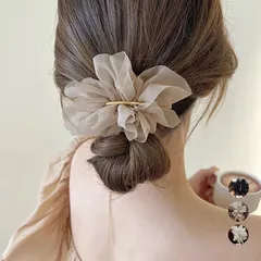 シフォンバレッタ レディースヘアアレンジ