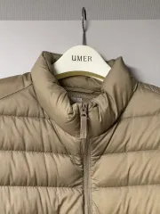 (XL) メンズ ウルトラ ライト ダウン ジャケット ベージュ 一回 着用