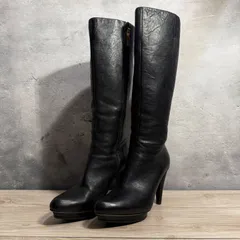 ✨Paul Smith ポールスミス ロングブーツ ヒール レザー 38 美品 レディース ブラック 上品 スタイリッシュ 秋冬 防寒 ブーツ✨ 690のサムネイル