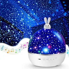 プラネタリウム 家庭用 【22種類投影 & Bluetoothスピーカー】 誕生日プレゼント 女性 人気 クリスマス ドリームスイッチ 出産祝い 光るおもちゃ【多色変換 リモコン付きの充電式】ナイトルームライト オルゴール【明るさ調整 & オフタイマー & 1