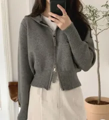 98doci クロップド ニート ジップアップ (ニート ジップアップ)