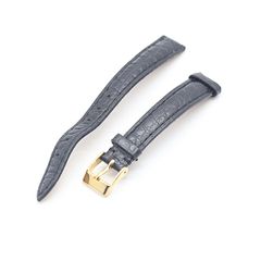 新品未使用 ワニ革 カイマン引き通し時計ベルト 10mm 黒 - メルカリ