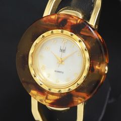 希少 ORIENT べっ甲 バングルウォッチ ゴールド 腕時計 Y2K - メルカリ
